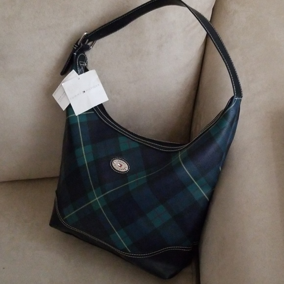 Tommy Hilfiger Hobo Bag Blue and Green - Picture 3 of 4